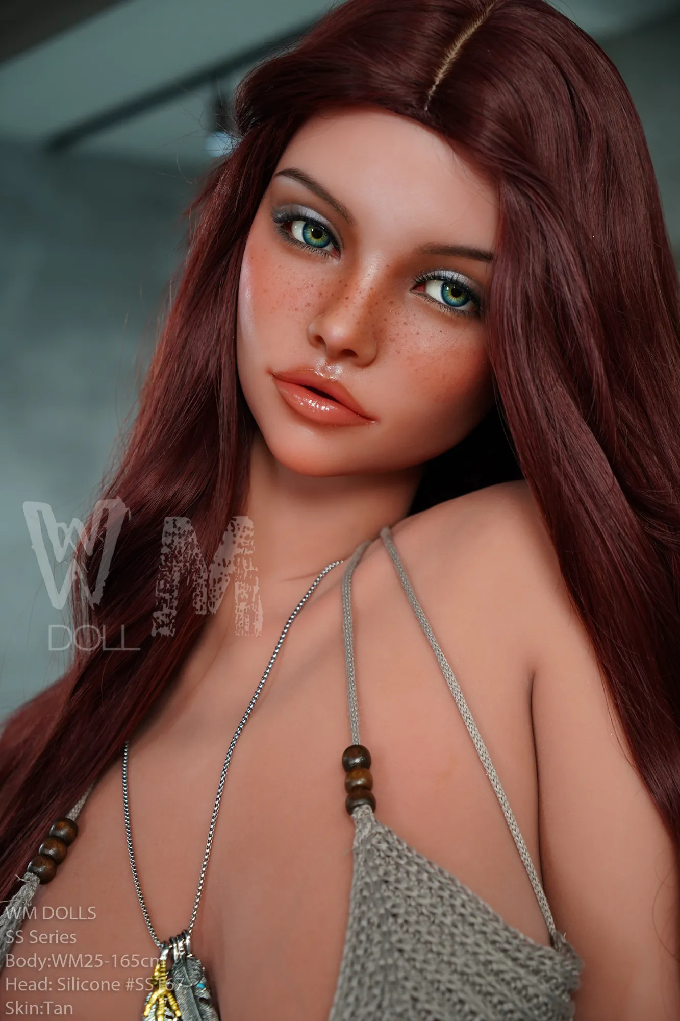 165cm (5ft5) E-Cup Ultra-Realistic Silicone Head + TPE Body Hybrid Sex Doll, ROS Head #SS167